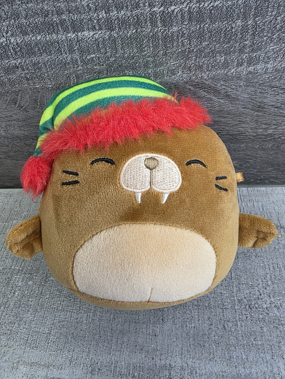 Squishmallows KellyToy Christmas Holiday Bruce The Walrus 5" Plush b307
